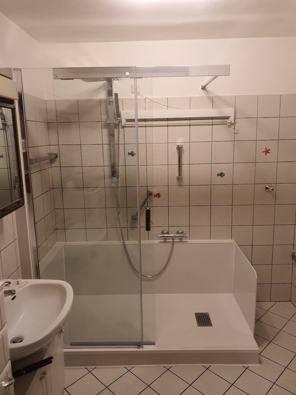 FLIESENLEGER & SANITÄR & BADEWANNE ZUR DUSCHE